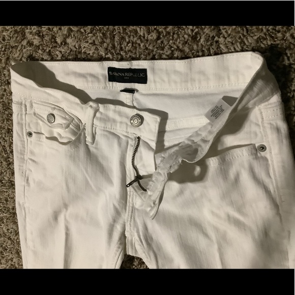 🛑 Banana Republic White Jeans (Size 26) - Picture 4 of 7
